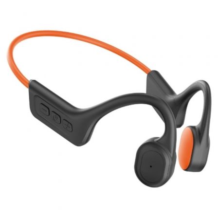 Leotec Run Pro Auriculares Inalámbricos de Conducción Ósea Naranjas